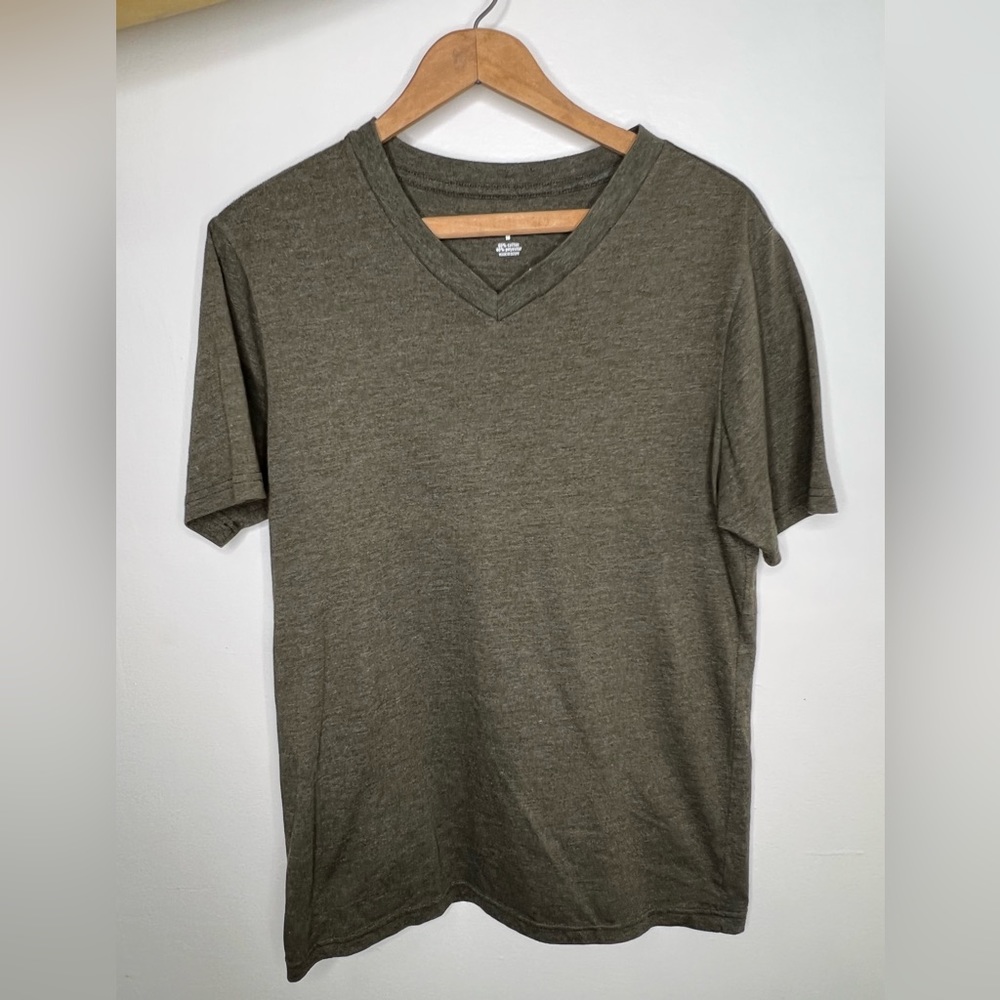 Arizona Jeans Hunter Green V-Neck Shirt